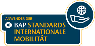 Logo BAP-Qualitätsstandards internationale Mobilität